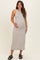 Stone Ribbed Maternity Midi Tank Dress