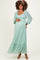 Mint Lace Long Sleeve Maternity Maxi Dress