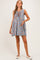 Light Denim Floral Tie Front Maternity Mini Dress