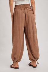 Latte Tie Hem Pants