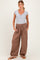 Latte Tie Hem Maternity Pants