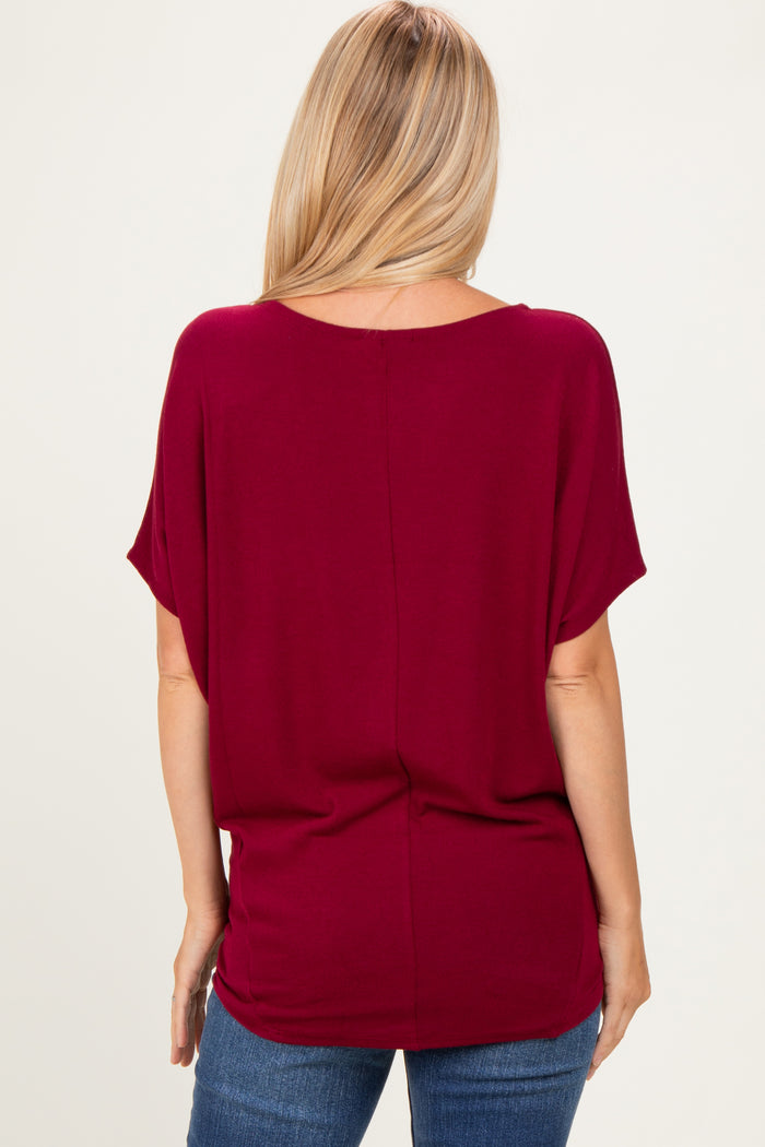 Cabernet Dolman Sleeve Boat Neck Top