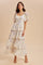 Lemon Floral Flounce Tiered Maxi Dress