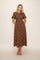 Clay Floral Smocked Puff Sleeve Dress