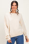 Cream Oversized One Shoulder Sweater