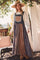 Washed Denim Mixed Plaid Overall Dress
