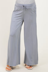 Grey Drawstring Maternity Lounge Pants