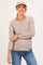 Brown Striped Maternity Long Sleeve Top