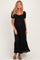 Black Lace Maternity Maxi Dress