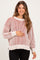 Rust Two Tone Oversized Maternity Sweater