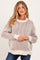 Mocha Two Tone Oversized Maternity Sweater