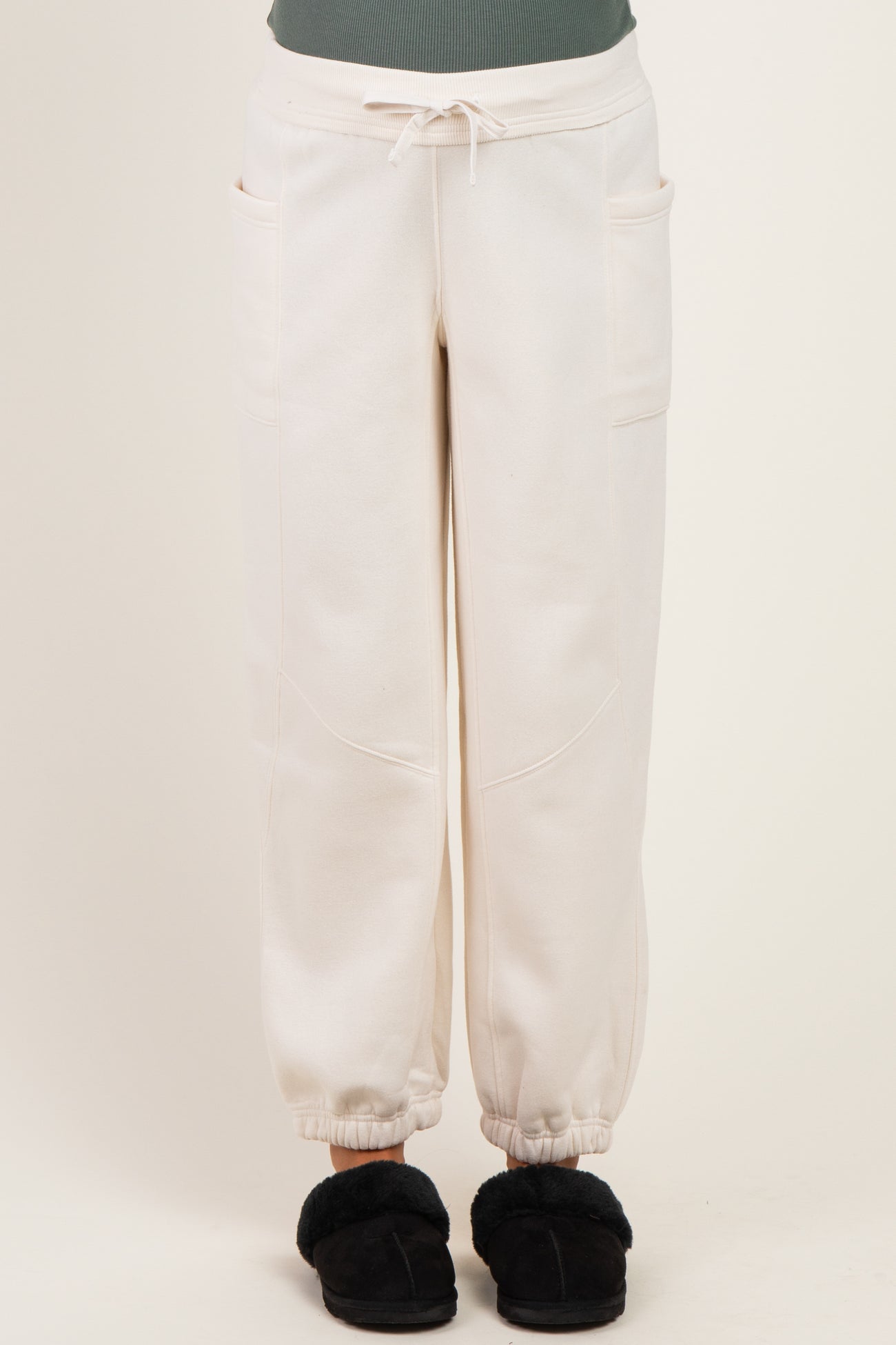 Bone Terry Drawstring Maternity Joggers