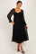 Black Sweetheart Lace Long Sleeve Maternity Maxi Dress