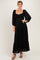 Black Lace Long Sleeve Maxi Dress