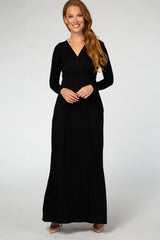 Black Long Sleeve Maxi Dress