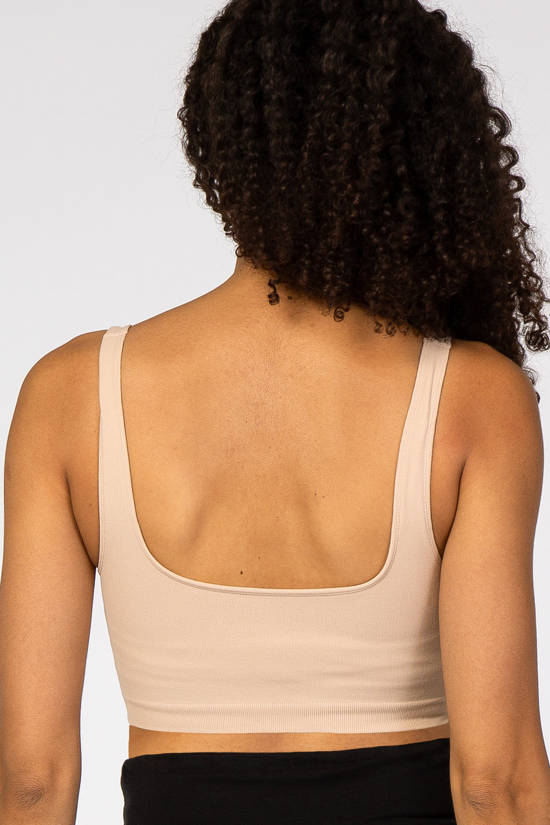 Beige Seamless Thick Strap Maternity Bralette