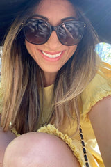 Yellow Fringe Linen Dress