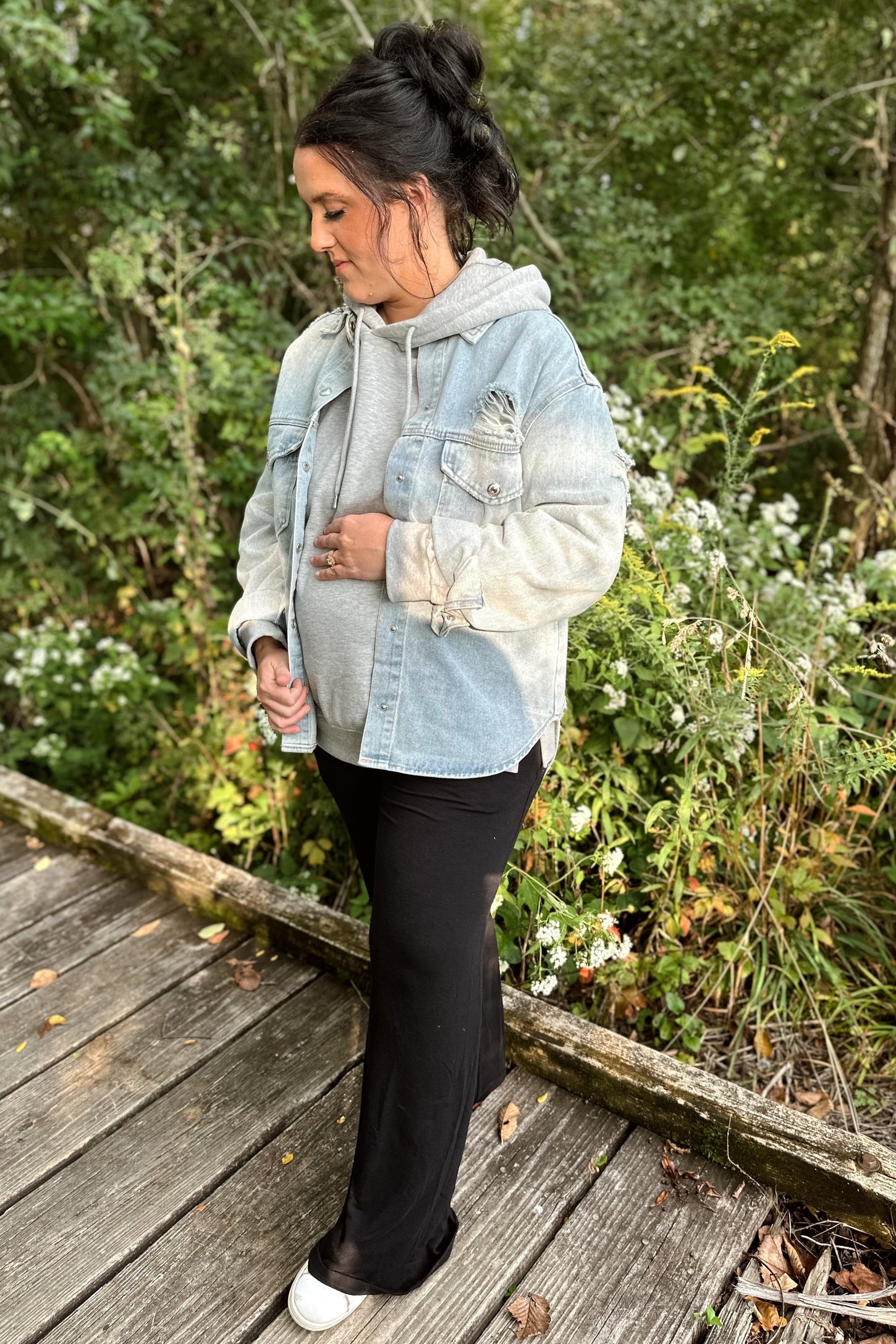 Black Maternity Yoga Pants