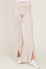 Taupe Terry Flare Lounge Pants