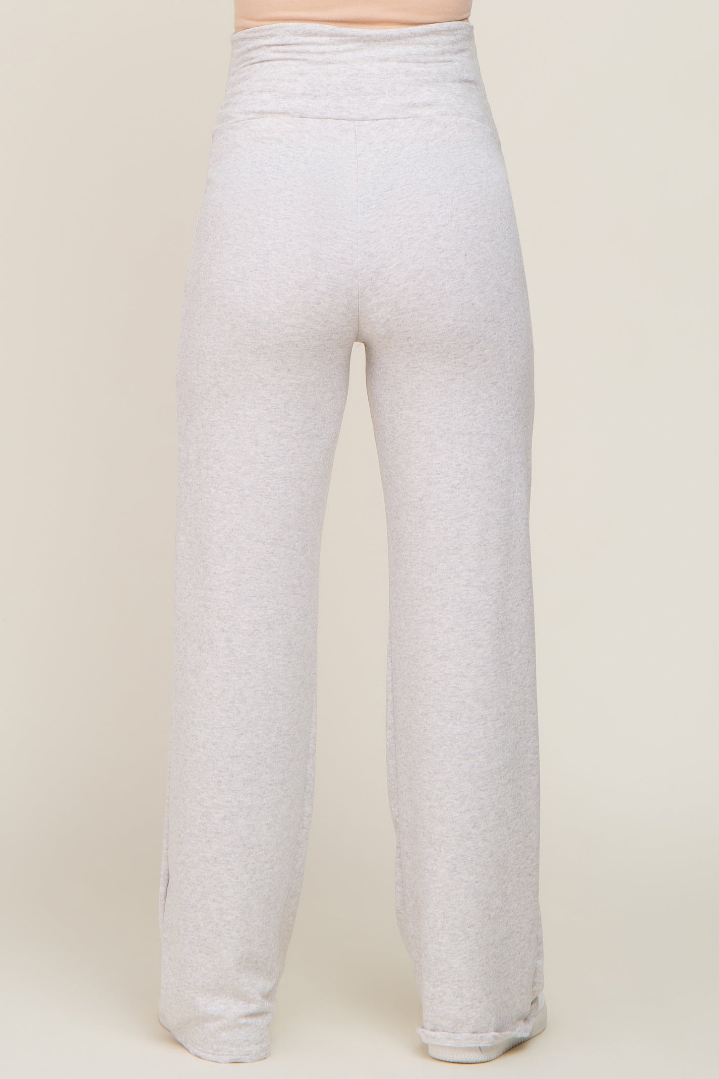 Light Heather Grey Maternity Yoga Pants