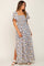 Black Floral Smocked Maxi Dress