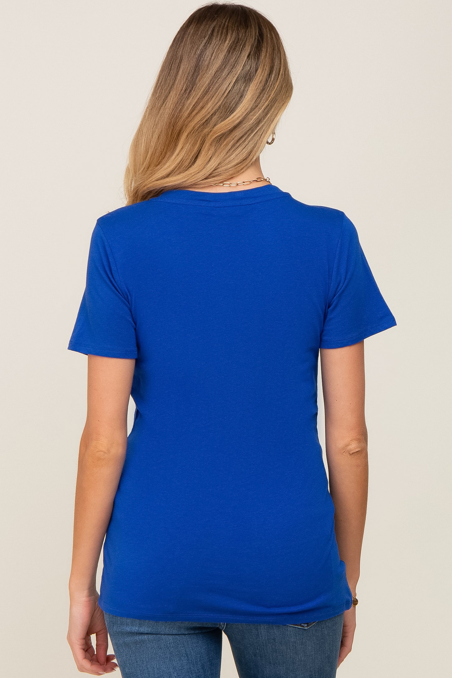Royal Basic V-Neck Maternity Tee