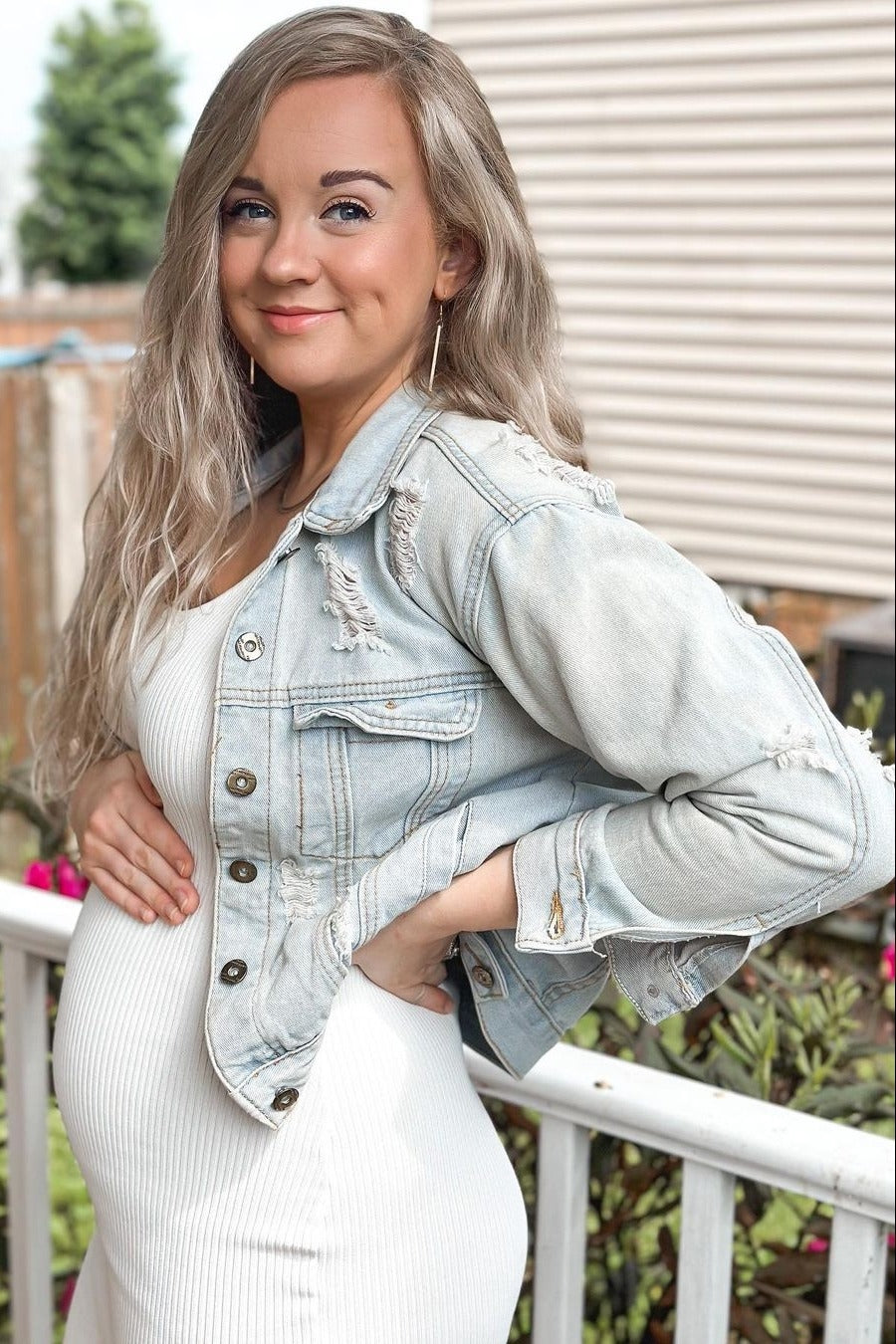 White Ribbed Low Back Cut Out Sleeveless Maternity Midi Dress