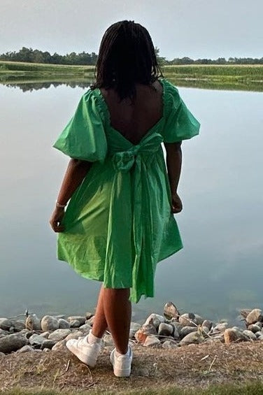 Green Bow Dress
