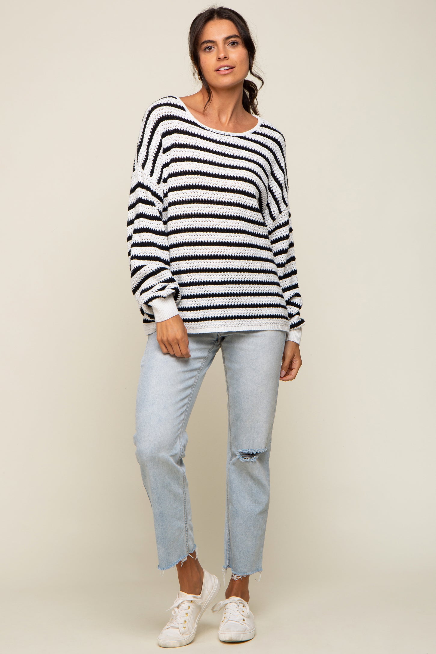 Black Striped Sweater