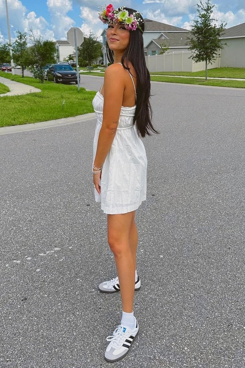 White Babydoll Mini Dress