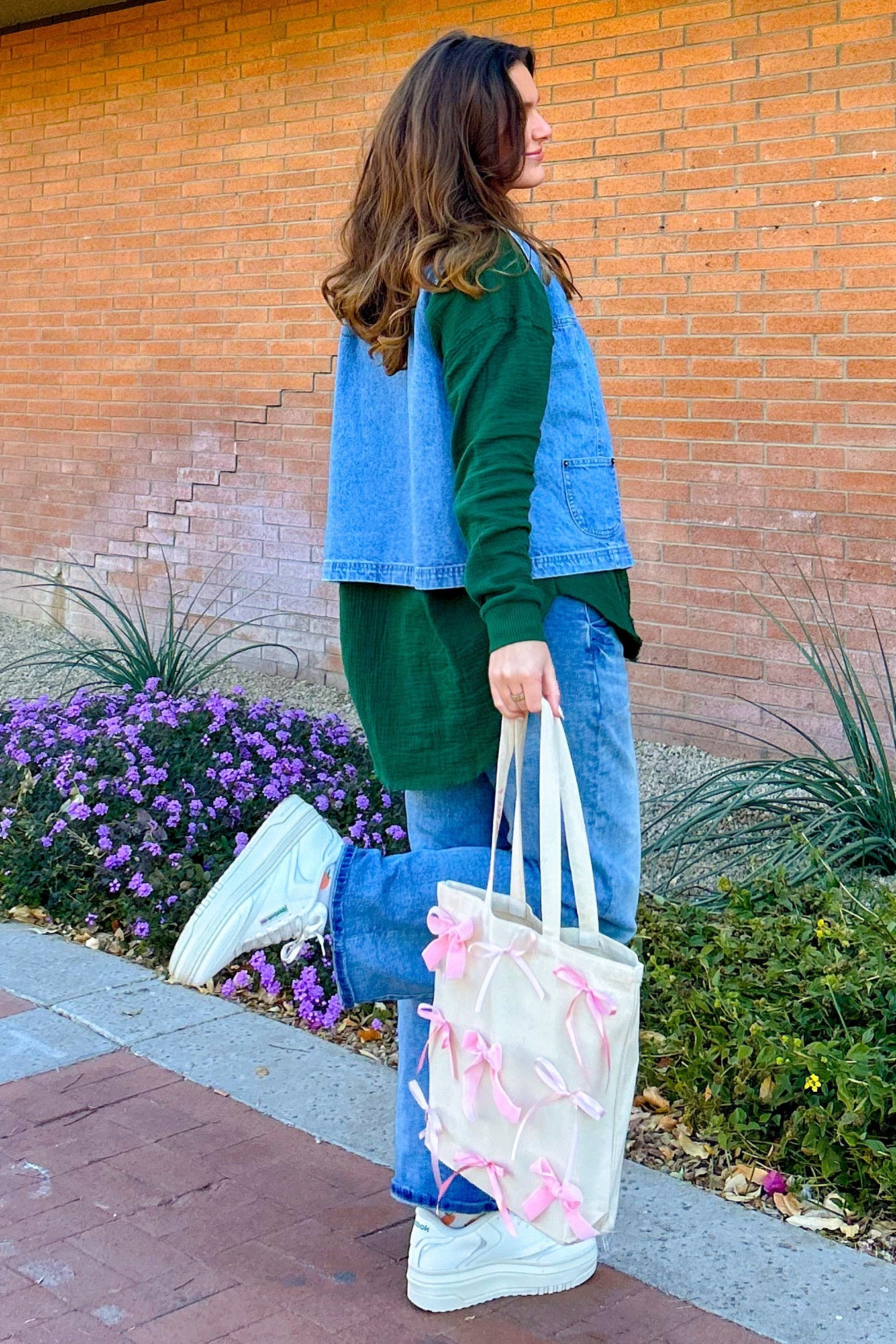 Forest Green Lightweight Button Front Tunic Top