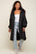 Black Quilted Long Puffer Jacket
