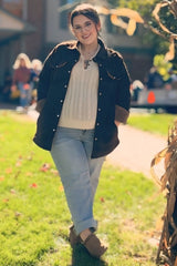 Brown Corduroy Sherpa Lined Shacket