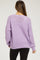 Lavender Open Knit Maternity Long Sleeve Top