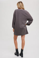 Charcoal Ultra Soft Sweatshirt Dress