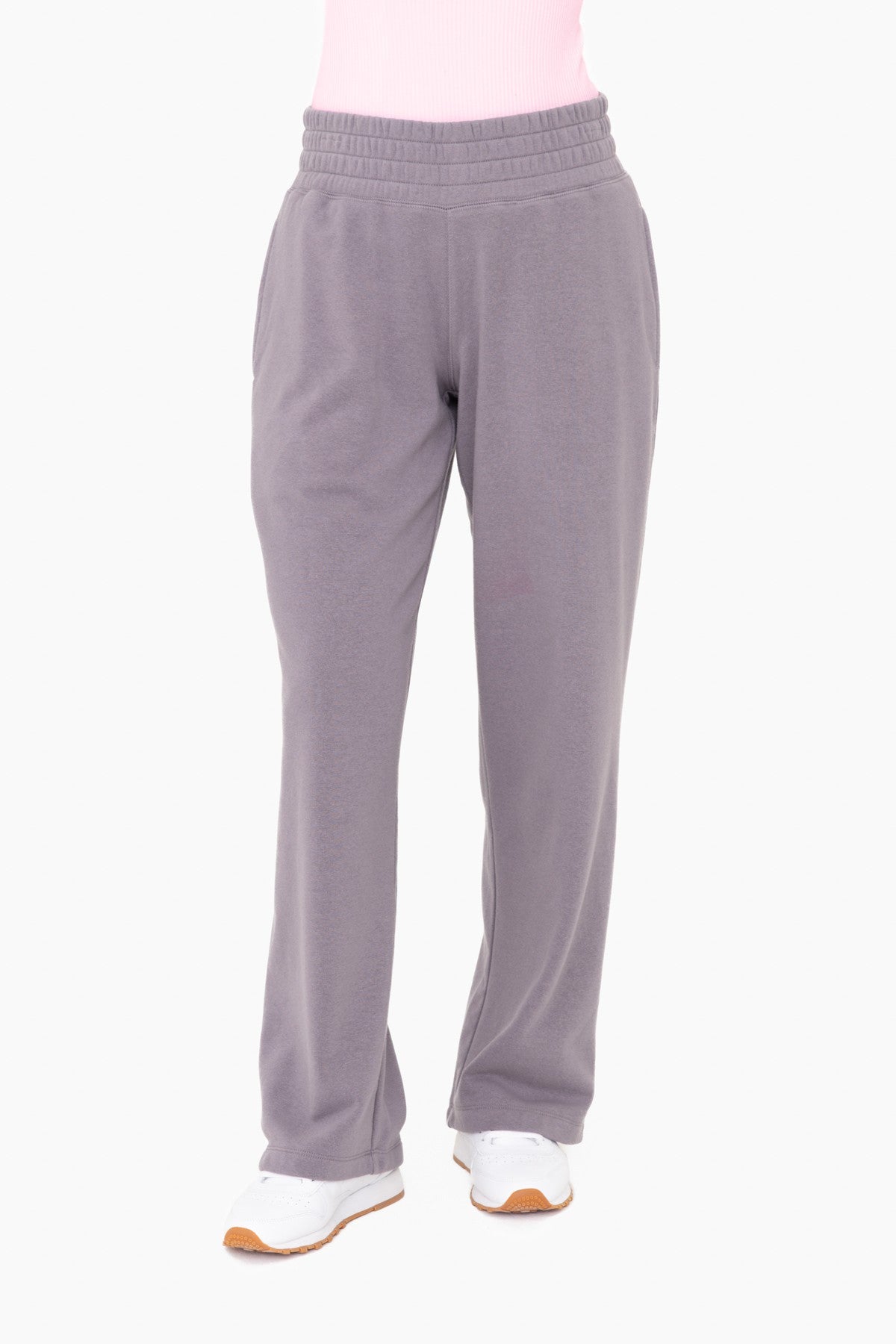 Gray Fleece Lined Lounge Pants