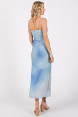 Light Blue Tie Dye Maxi Dress