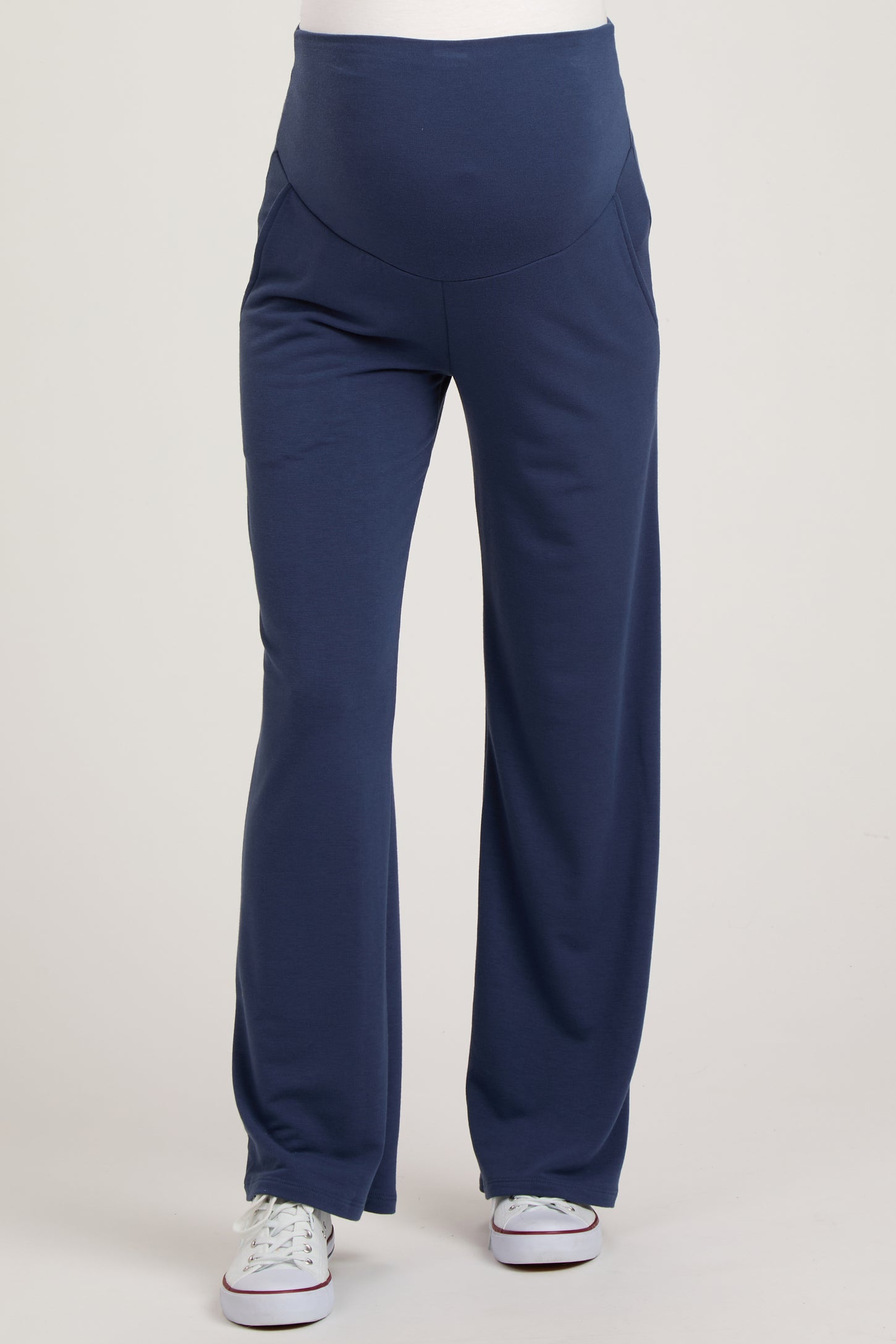 Navy Maternity Yoga Pants