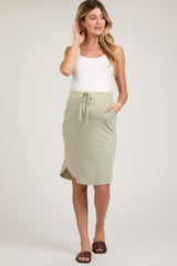 Mint Green Maternity Skirt