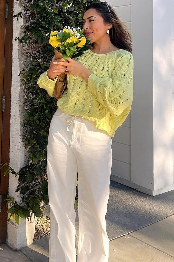 Yellow Knit Sweater