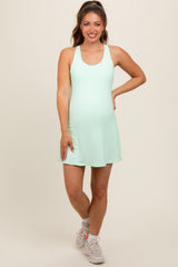 Mint Tennis Racerback Maternity Romper Dress