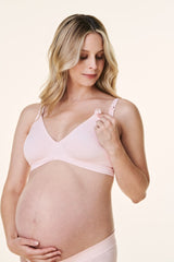 Light Pink Bravado V-Neck Maternity Nursing Bra