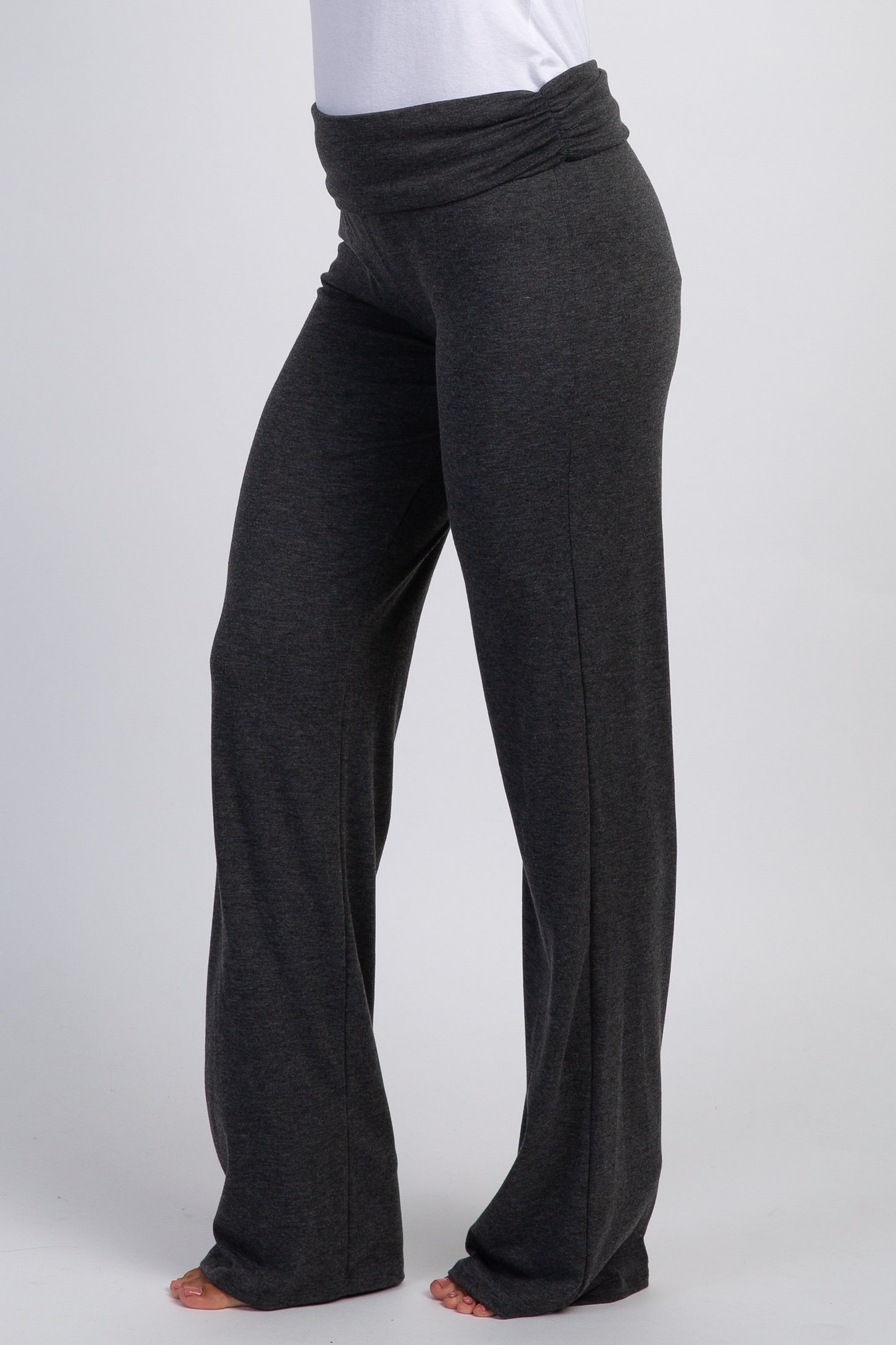 PinkBlush Charcoal Grey Foldover Lounge Pants
