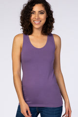 Lavender Fitted Tank Top