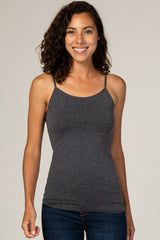 Charcoal Fitted Maternity Cami