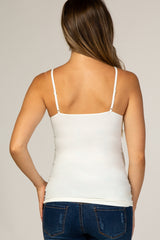 White Fitted Maternity Cami