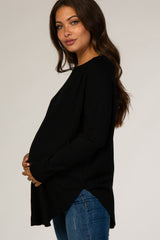 Black Soft Maternity Sweater