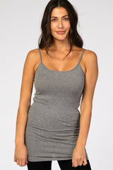 Heather Grey Fitted Tunic Cami