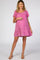 Pink Smocked Ruffle Maternity Dress