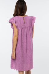 Violet Eyelet Dress